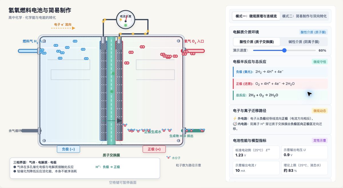 氢氧燃料电池与简易制作