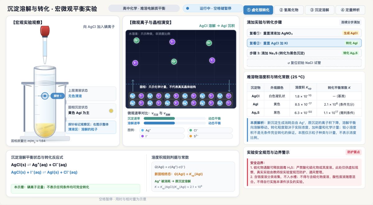 沉淀溶解与转化