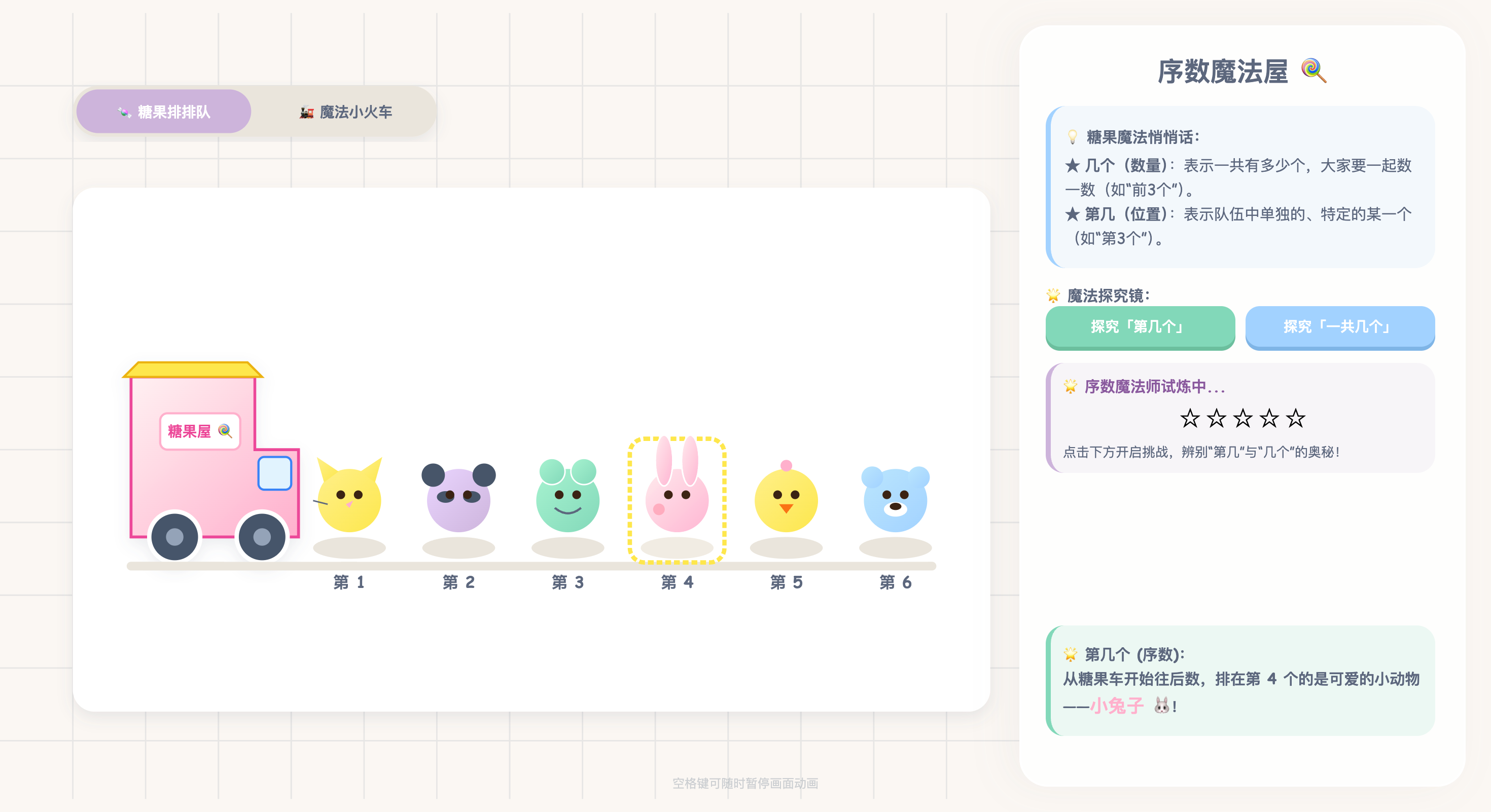 第几与几个:序数和数量互动可视化