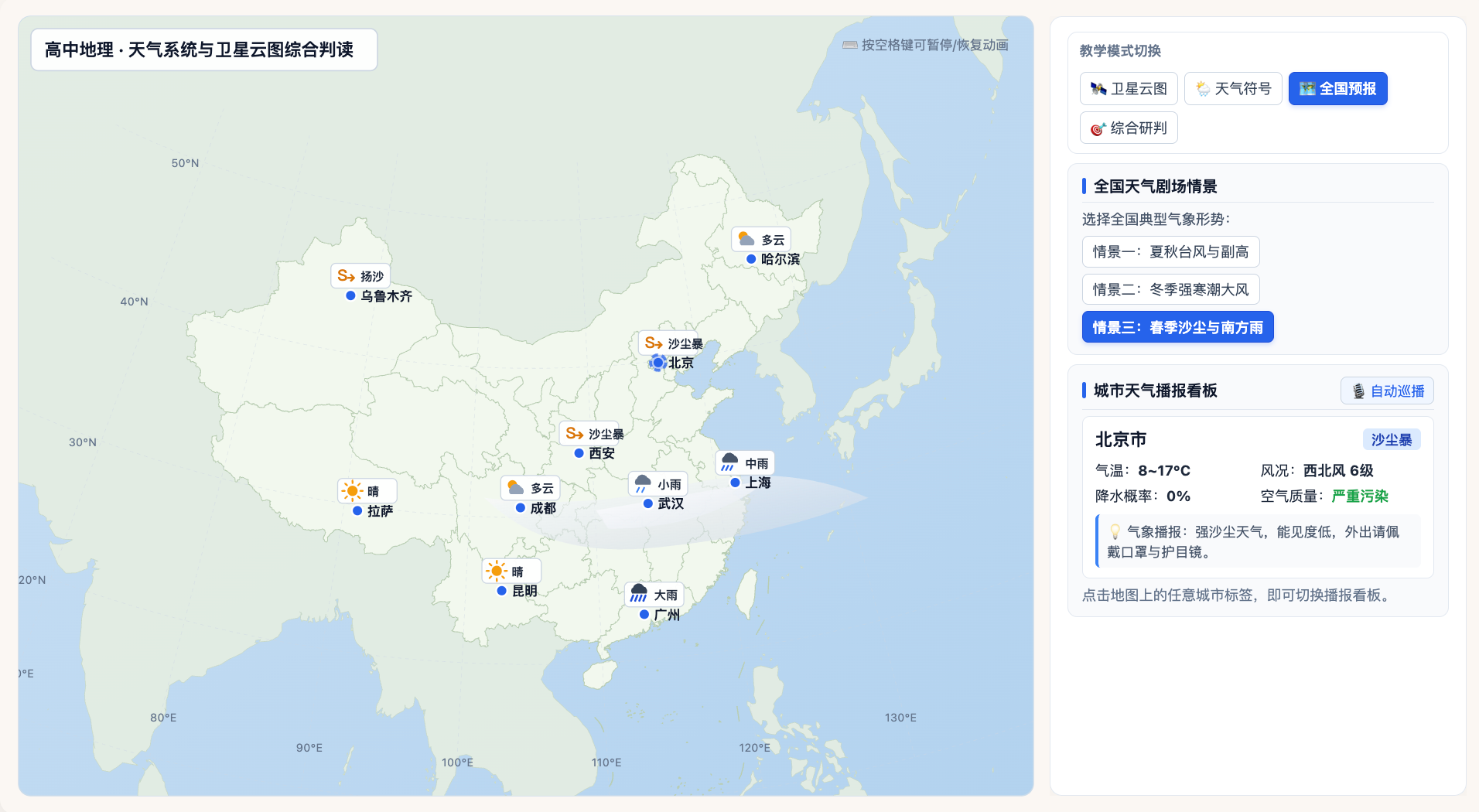 天气系统与卫星云图综合判读