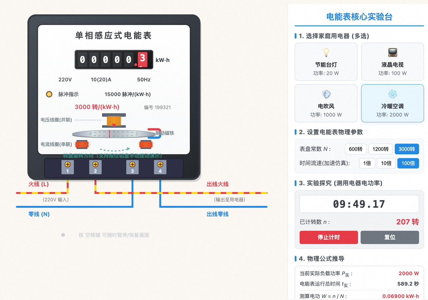 物理电能表交互课件