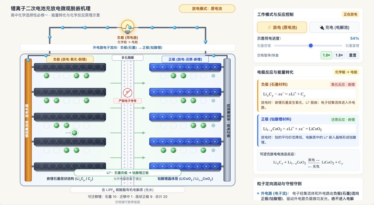 锂离子电池充放电