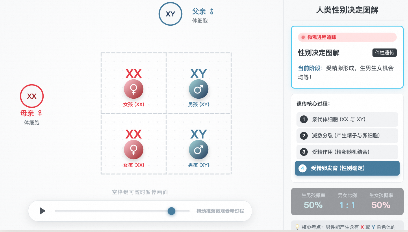 人类性别决定图解