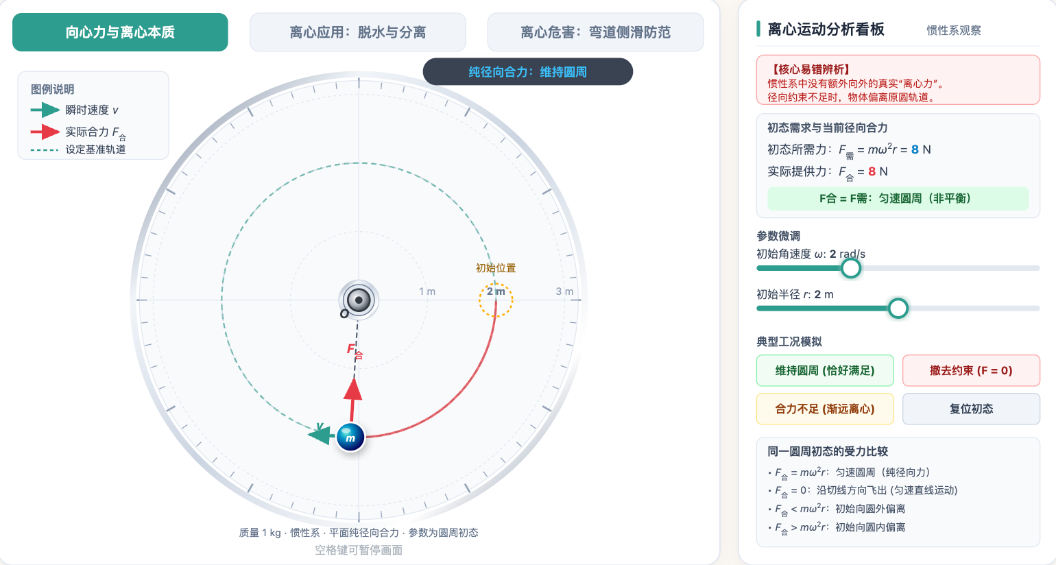 离心运动的条件应用与危害