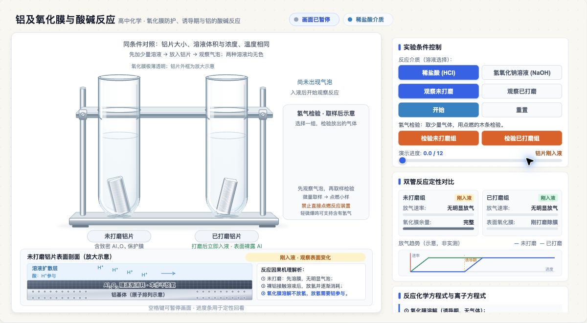 铝及氧化膜与酸碱反应