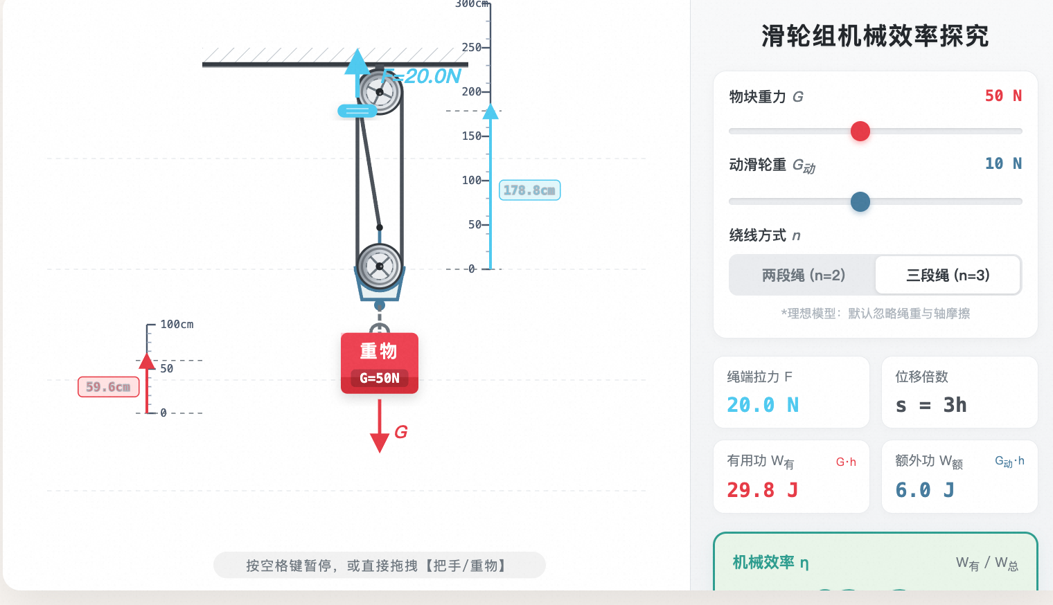 滑轮组机械效率探究