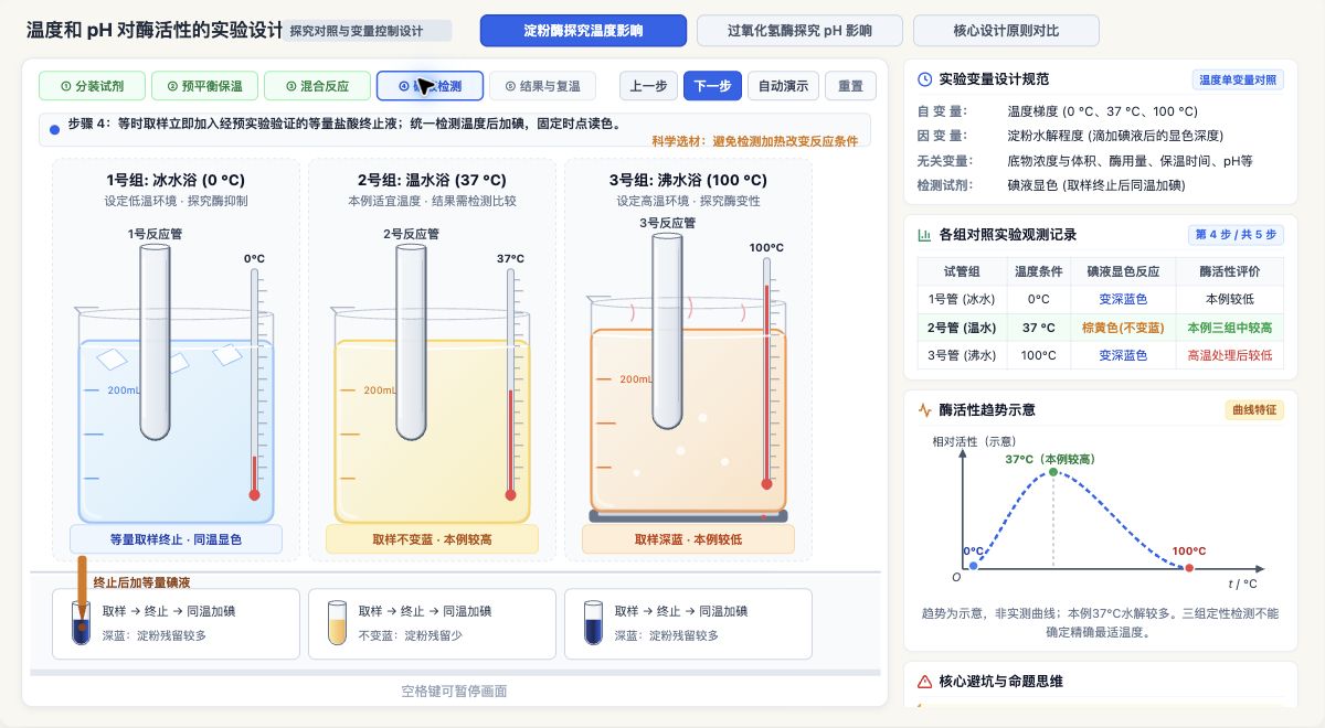 温度和pH对酶活性的实验设计